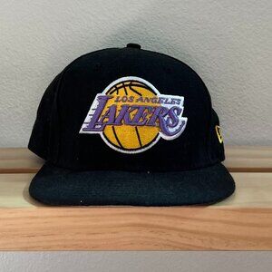 New Era Black Lakers Hat
